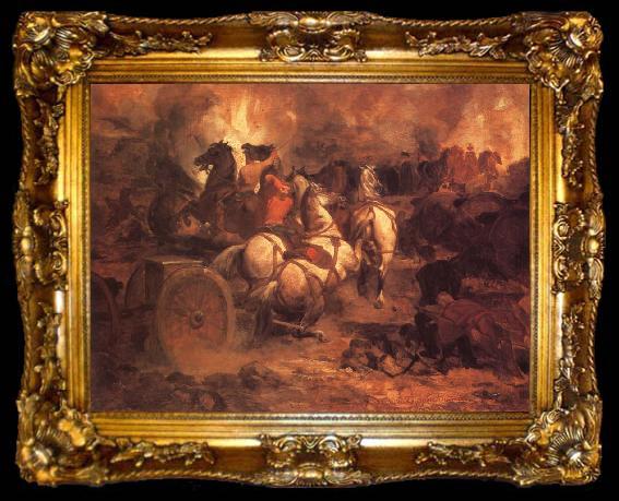 framed  Blythe David Gilmour Battle of Gettysburg, ta009-2